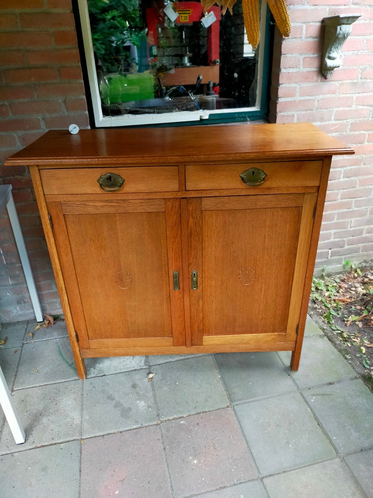 armoire en chêne, 25 à 50 cm, Enlèvement, Utilisé, Nostalgie