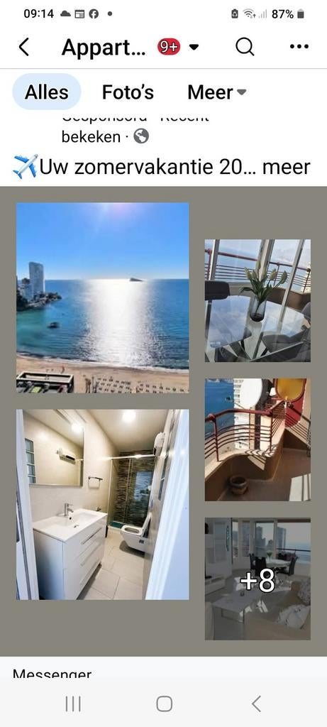 Vacantie appartement Benidorm 1 ste lijn