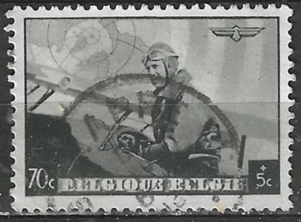 Belgie 1930 - Yvert/OBP 468 - Leopold III - Vliegenier (ST), Verzenden, Gestempeld, Gestempeld, Koninklijk huis