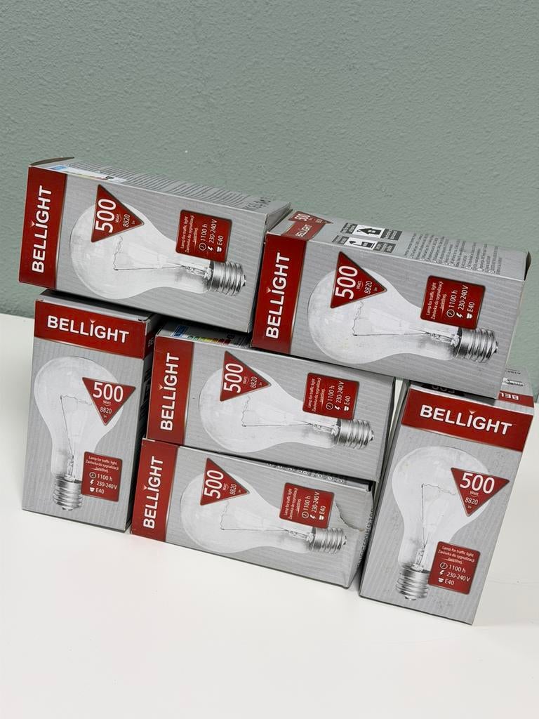 6 ampoules de signalisation Bellight, E40, 230 V 500 watts !, Neuf, Autres culots, Enlèvement ou Envoi, 60 watts ou plus