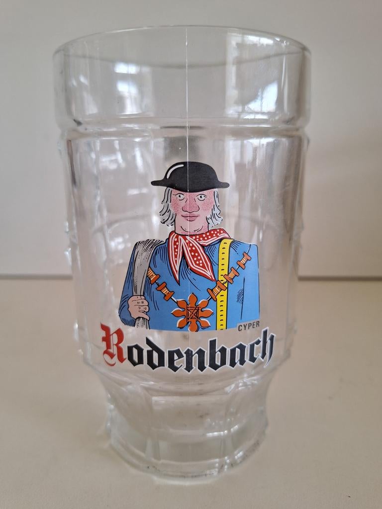 0,5 liter glazen bier pot brouwerij Rodenbach Roeselare, Enlèvement ou Envoi