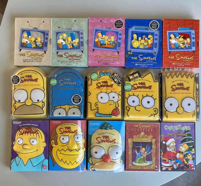 The Simpsons DVD boxsets s1 tm s13 en films, Verzenden, Alle leeftijden, Boxset, Zo goed als nieuw