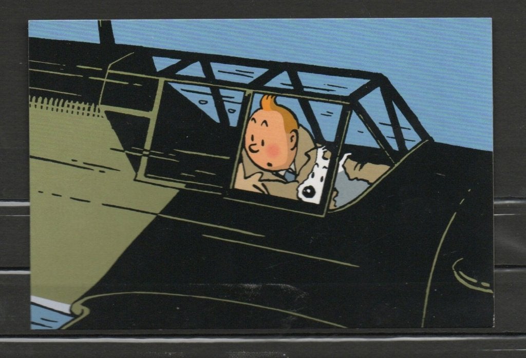 Carte postale : Hergé : Tintin/Kuifje - Avion (1), Collections, Enlèvement