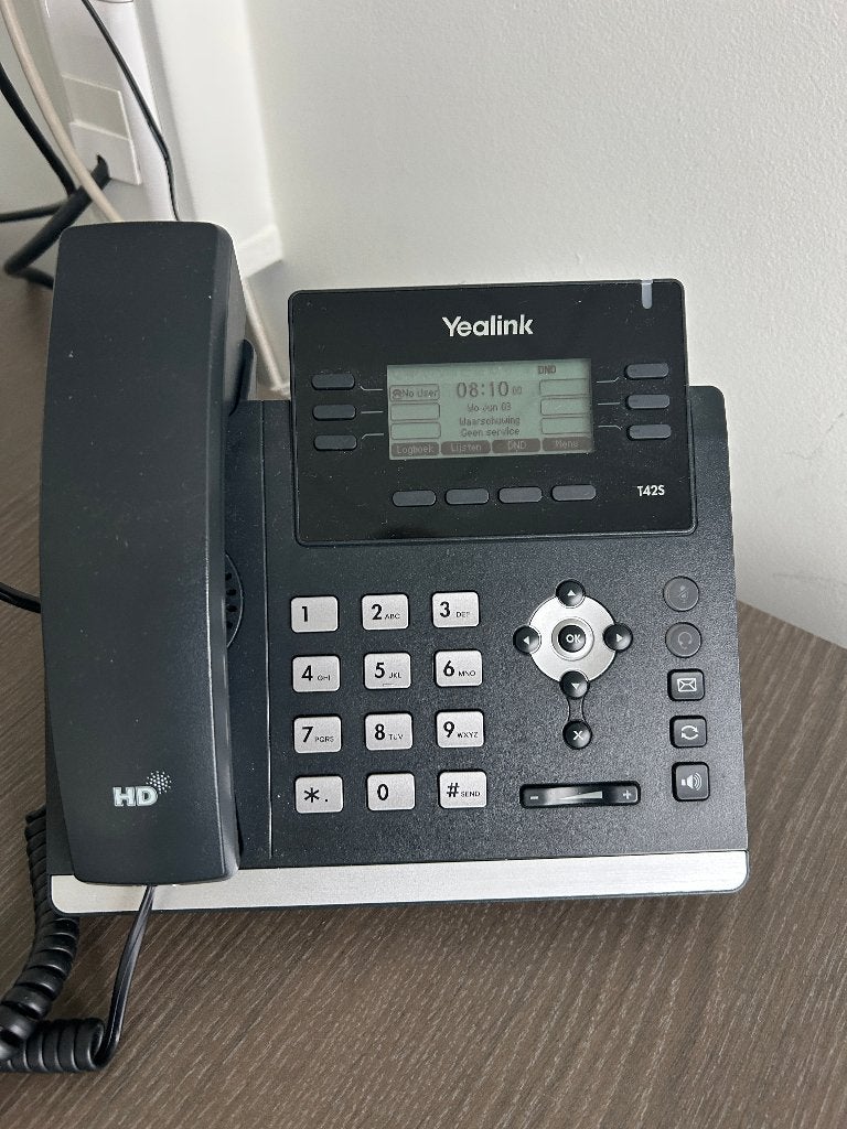 3 téléphones de bureau Yealink, Enlèvement, Utilisé