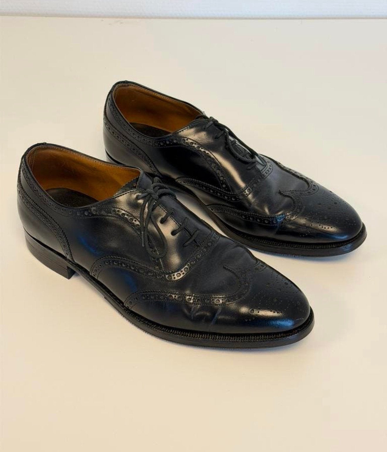 Cheaney Woodstock brogues zwart leer 43 leather schoenen, Zwart, Ophalen of Verzenden, Zo goed als nieuw, Veterschoenen
