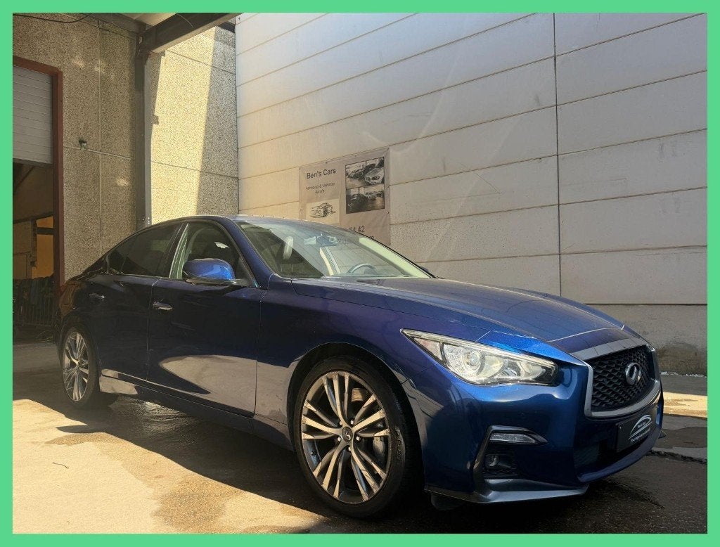 Infinity Q50S 3.5 Hybride V6 Fase 2 Facelift 364 PK, Autos, Infiniti, Cuir, Achat, Entreprise, Noir