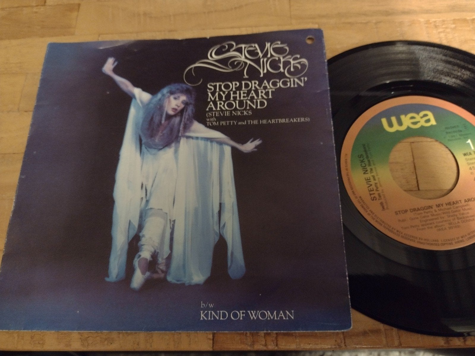 7" Single: STEVIE NICKS: STOP DRAGGIN' MY HEART AROUND-1981, Cd's en Dvd's, 7 inch, Ophalen of Verzenden, Zo goed als nieuw, Pop