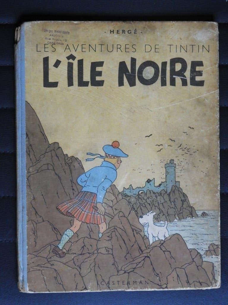 Tintin - L'île Noire, Livres, Une BD, Enlèvement ou Envoi, Utilisé, HERGE