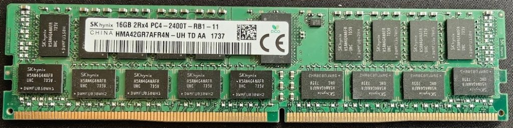 SK hynix 16 Go DDR4-2400T ECC enregistrée - 6 pièces, Informatique & Logiciels, Mémoire RAM, Enlèvement ou Envoi, DDR4, Serveur