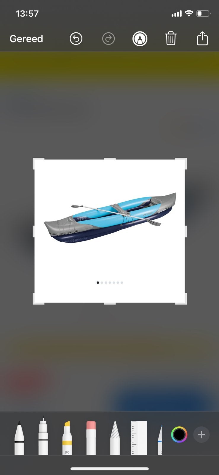 Rubberen kano, Sports nautiques & Bateaux, Canoës, Gonflable, Comme neuf, Enlèvement, Autres types