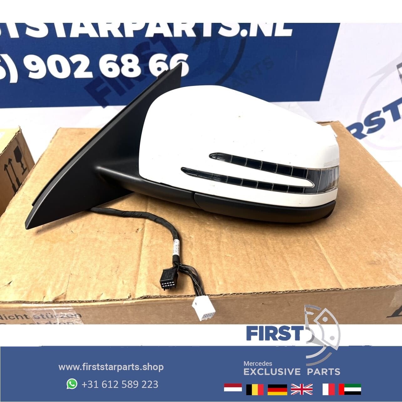 W156 X156 GLA AMG SPIEGEL SET LINKS RECHTS ELEKTRISCH INKLAP, Auto-onderdelen, Gebruikt, -, Ophalen of Verzenden, -