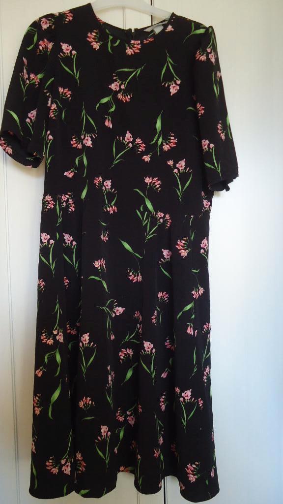 Kleed maat 42, H&M, Zwart, Maat 42/44 (L), Ophalen of Verzenden