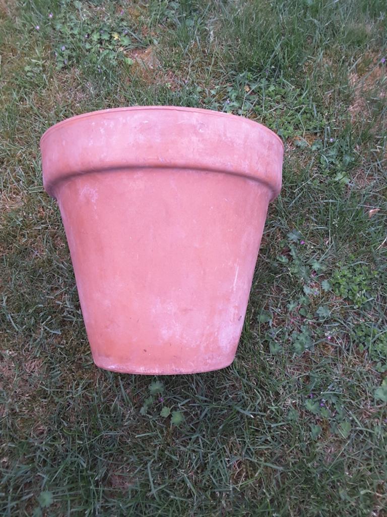 Bloempot dia 30 cm als nieuw, terracotta, Ophalen, Zo goed als nieuw, Terracotta