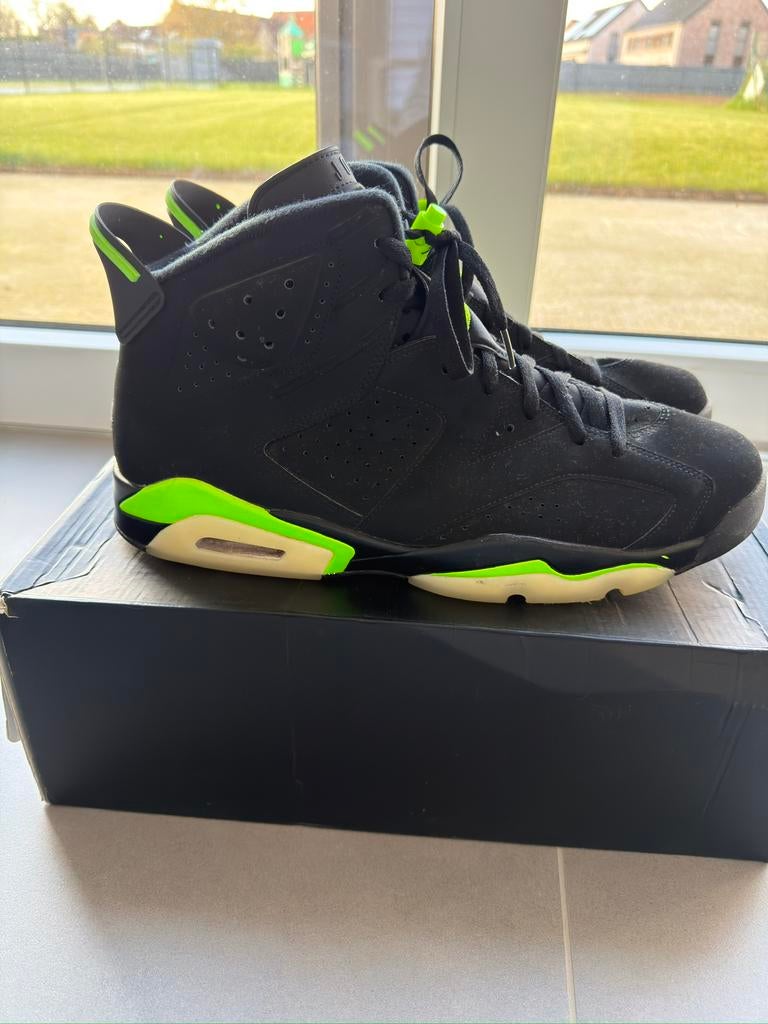 Air Jordan 6 Electric Green pointure  49,5, Kleding | Heren, Schoenen, Ophalen, Zo goed als nieuw
