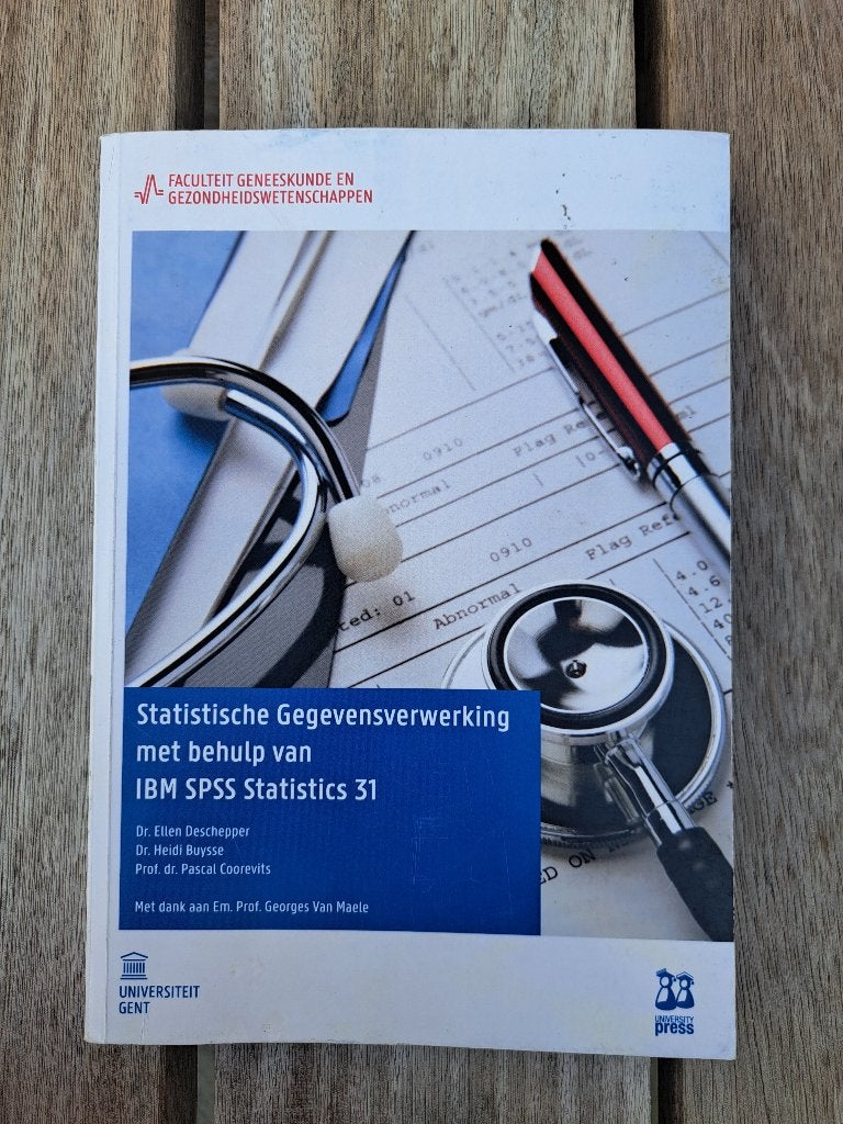Statistiek Revaki UGent - 2de bachelor, Boeken, Ophalen, Zo goed als nieuw, Hoger Onderwijs