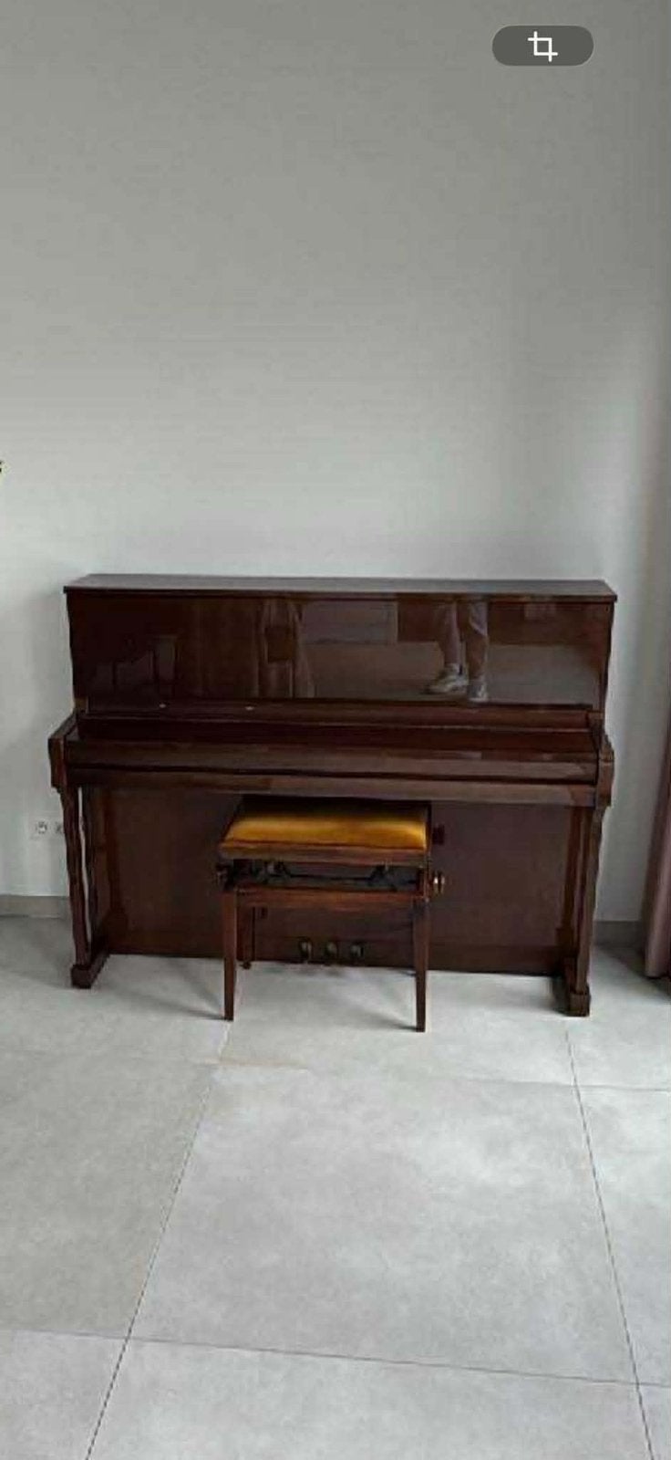 Buffetpiano van het merk Schimmel in zeer goede staat!, Ophalen, Bruin, Zo goed als nieuw, Piano