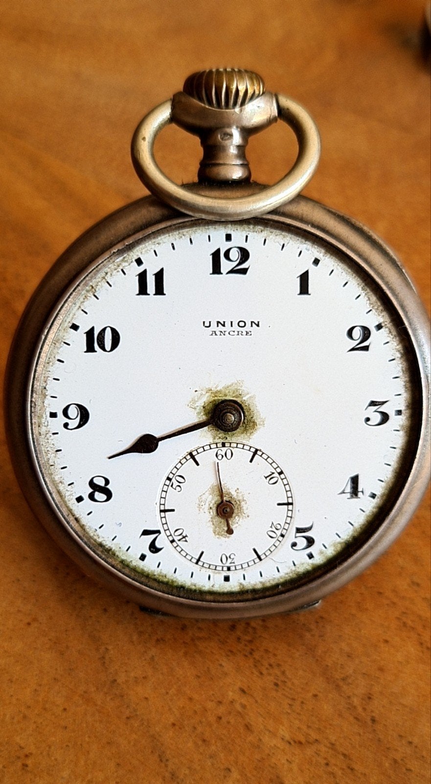 Union ancre zilveren 800 zakhorloge, Handtassen en Accessoires, Ophalen of Verzenden, Zakhorloge