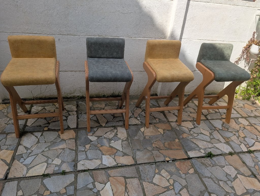 Barstoelen, Huis en Inrichting, Barkrukken, 4 krukken, Ophalen, Gebruikt