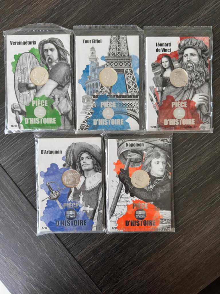 5x zilveren 10€ munten, Ophalen of Verzenden, Frankrijk, 10 euro, Zilver