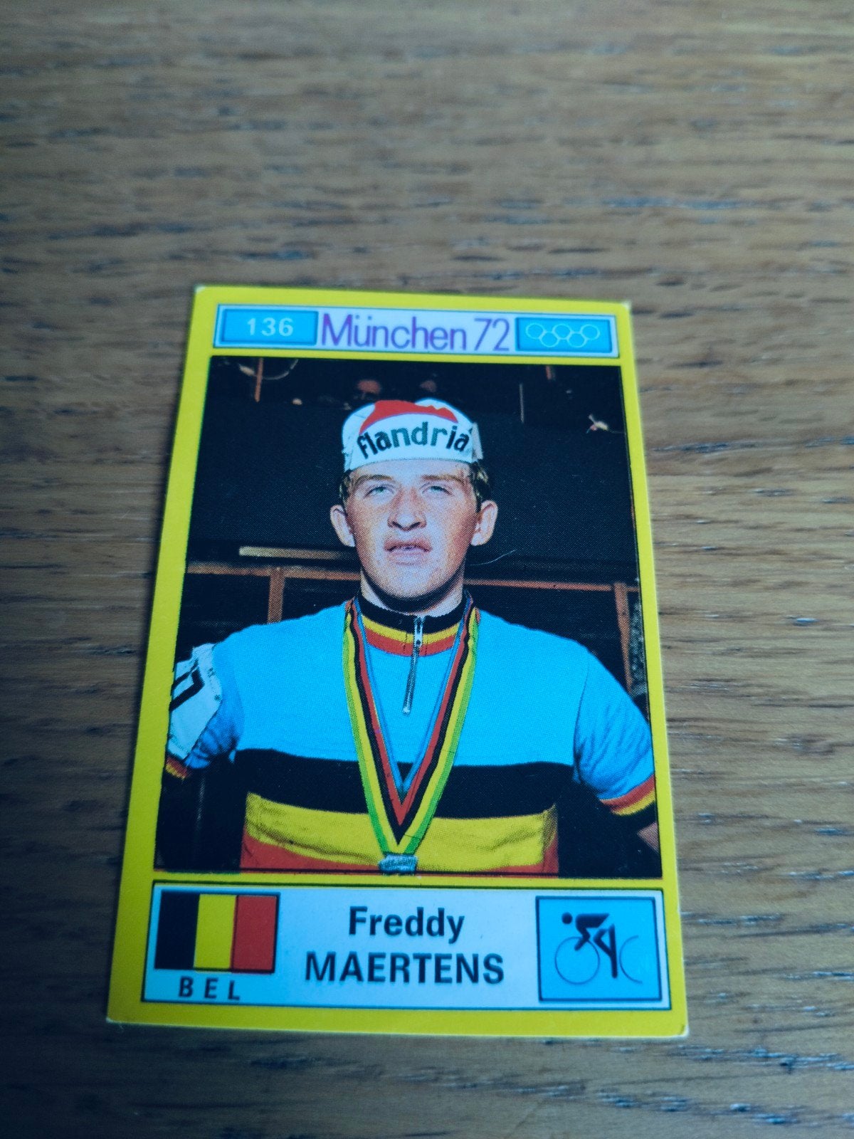Panini sticker München 72 Freddy Maertens, Enlèvement ou Envoi, Autocollant