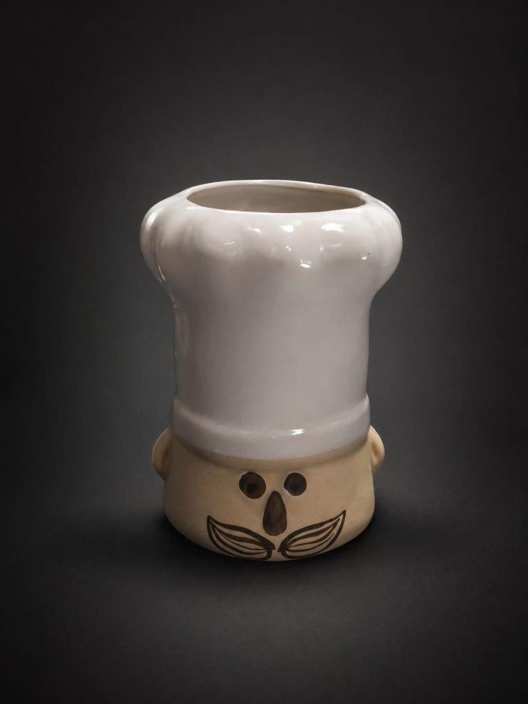 Pot à ustensiles de cuisine vintage en céramique, Antiquités & Art, Enlèvement ou Envoi