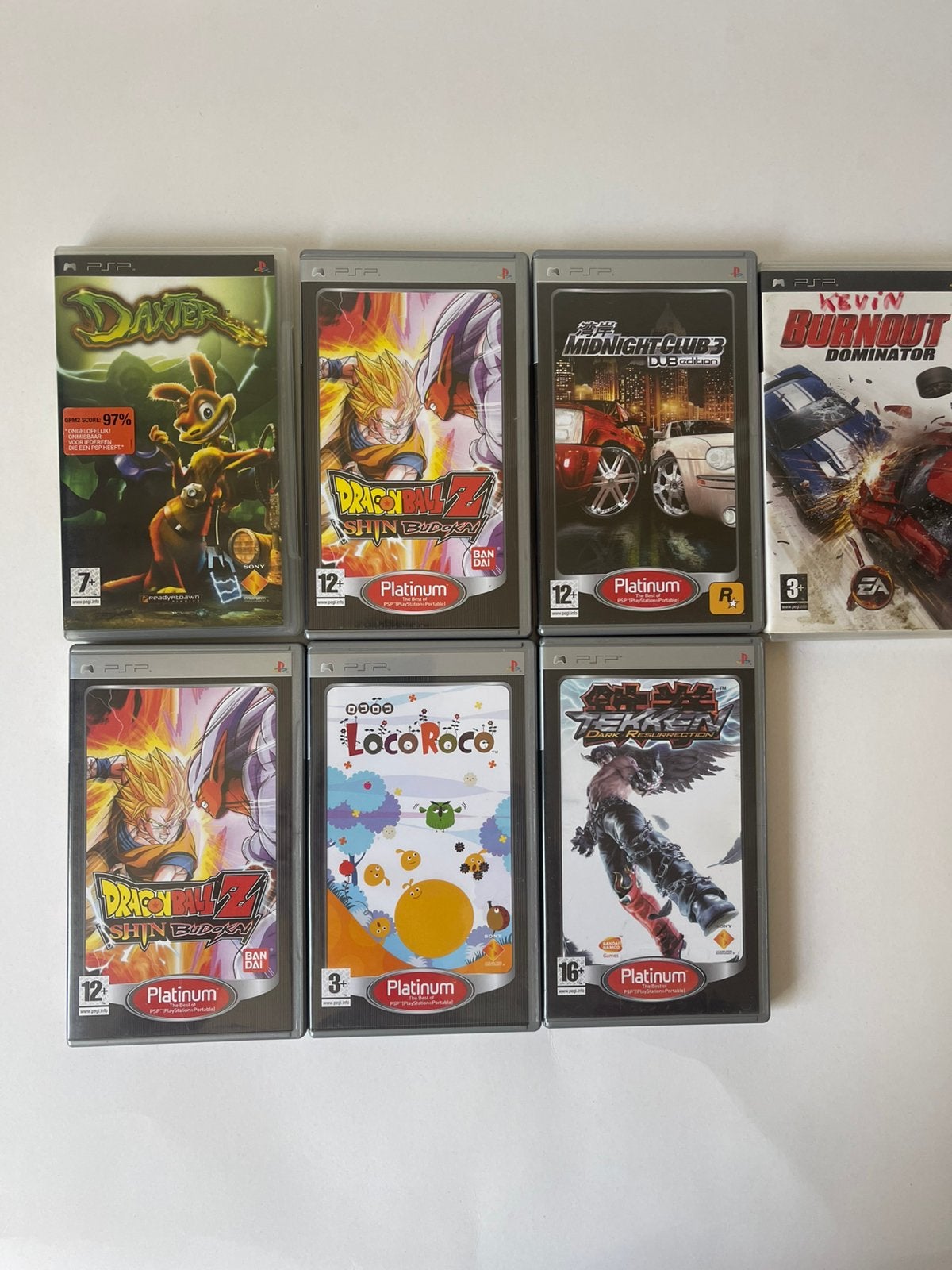 PSP Games Bundle –Dragon Ball , Daxter, Burnout, Tekken More, Games en Spelcomputers, Spelcomputers | Sony PSP, Ophalen of Verzenden