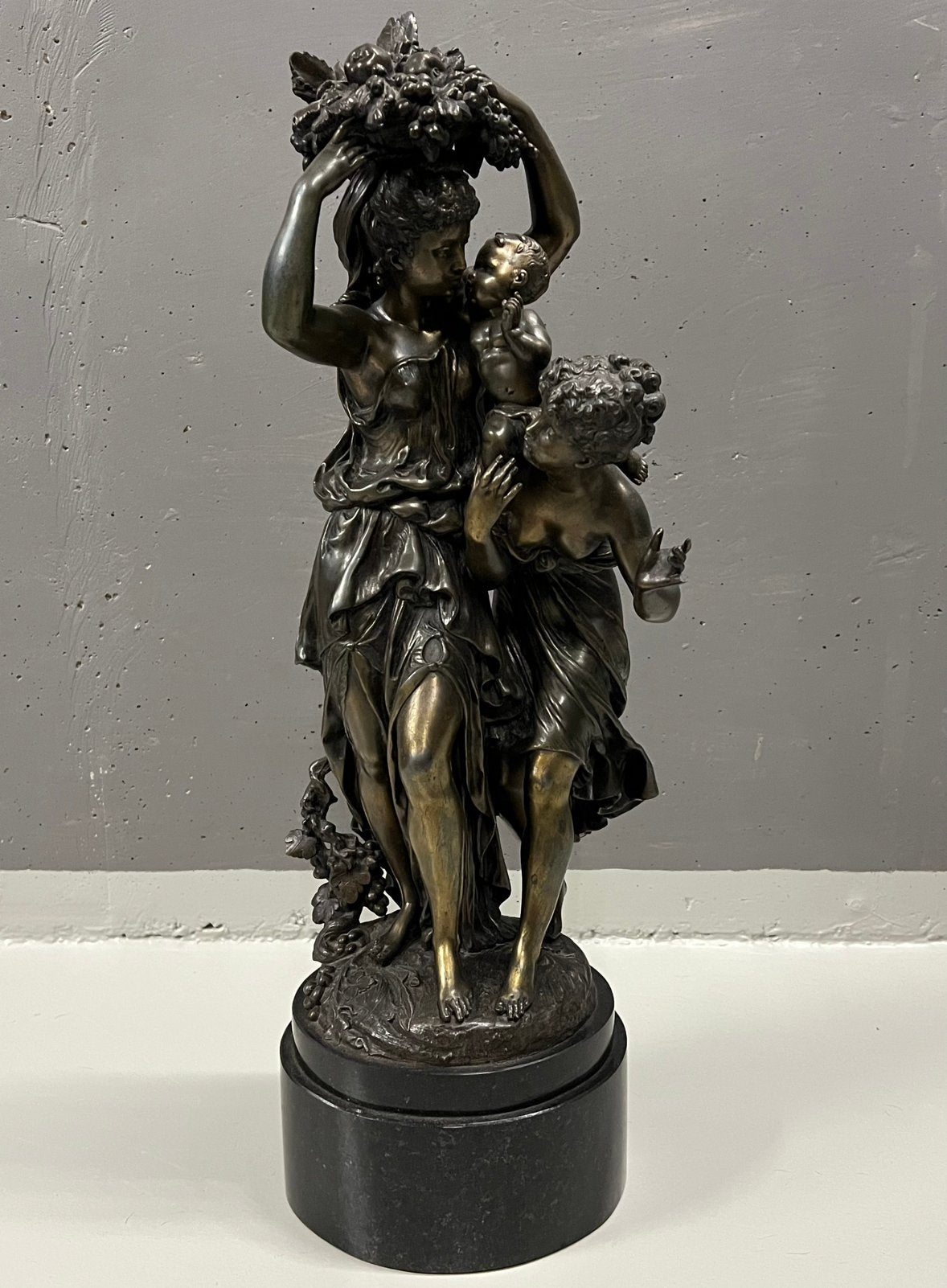 Bronzen beeld antiek, Antiek en Kunst, Ophalen, Brons