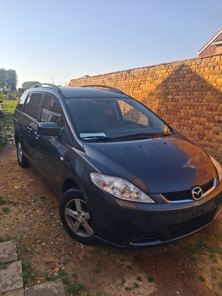 Mazda 5, 2006, benzine,180,000km,7 plaats, airco, trekhaak, Autos, Mazda, Attache-remorque, 7 places, Particulier, Euro 4