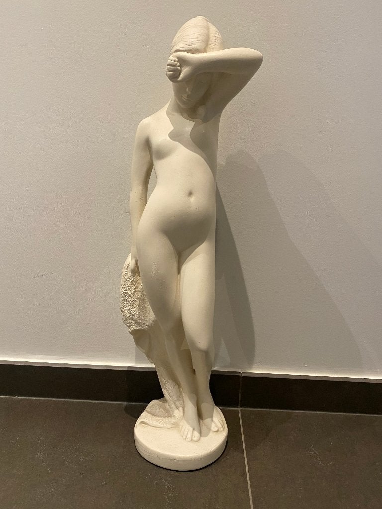 beeld van jongedame, Antiek en Kunst, Ophalen, Beeld
