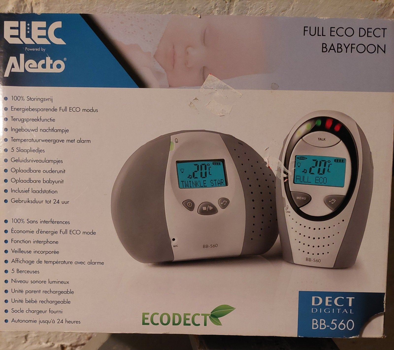 baby phone, Ophalen, Nieuw