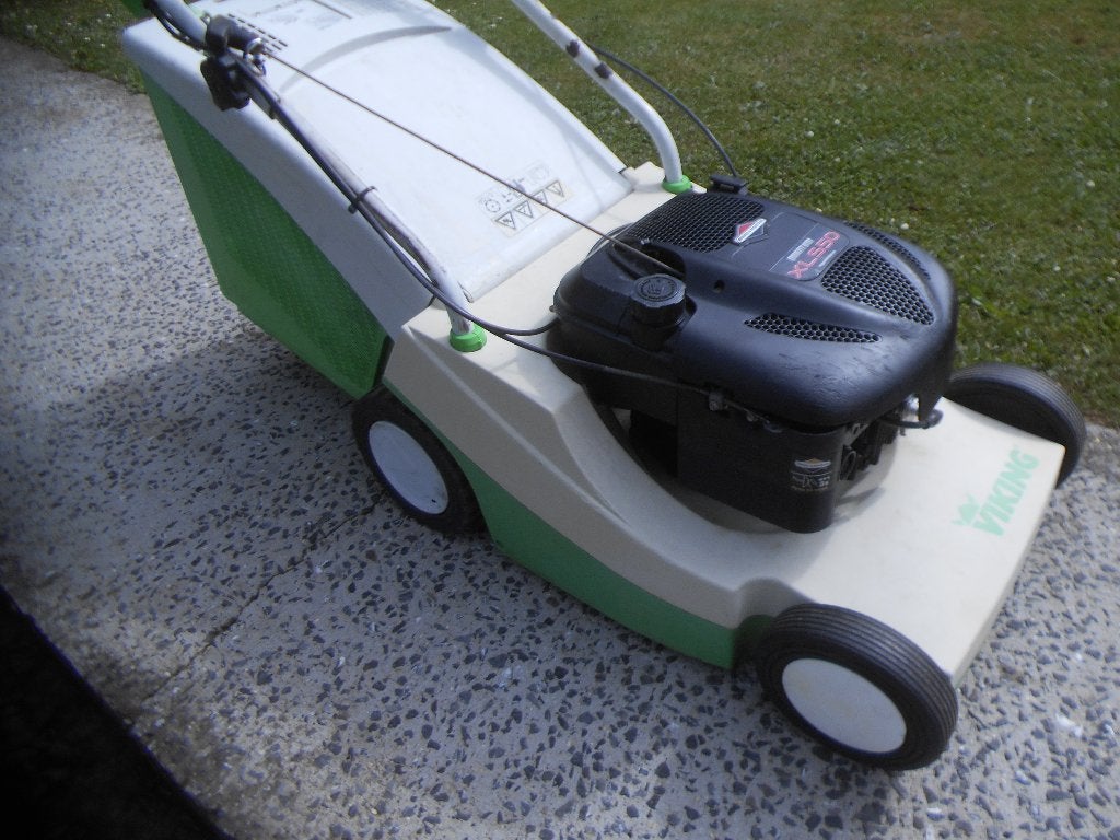 tondeuse Tractée VIKING MB455 en bon état, Jardin & Terrasse, Viking, Tondeuse rotative, 40 à 49 cm, Enlèvement