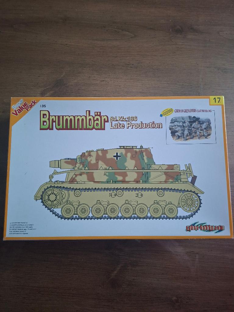 Brumnbär sd.kfz.166 char, Enlèvement ou Envoi, Neuf, 1:35 à 1:50, Personnage ou Figurines