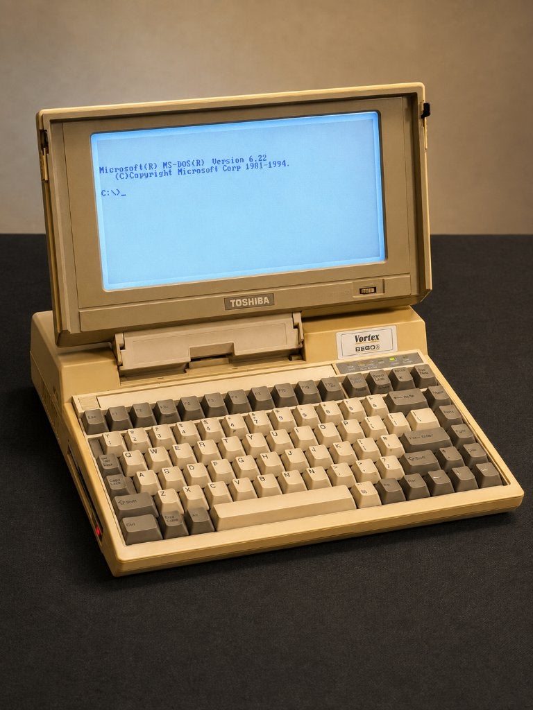 Toshiba T1200 vintage – getest & werkend + tas & adapter, Computers en Software, Vintage Computers, Ophalen of Verzenden, Toshiba