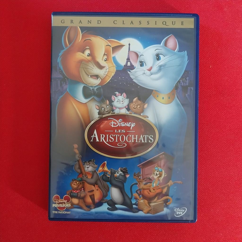 DVD - Disney- Les Aristochats    état nickel comme neuf, Dessin animé, Tous les âges, Comme neuf, Enlèvement