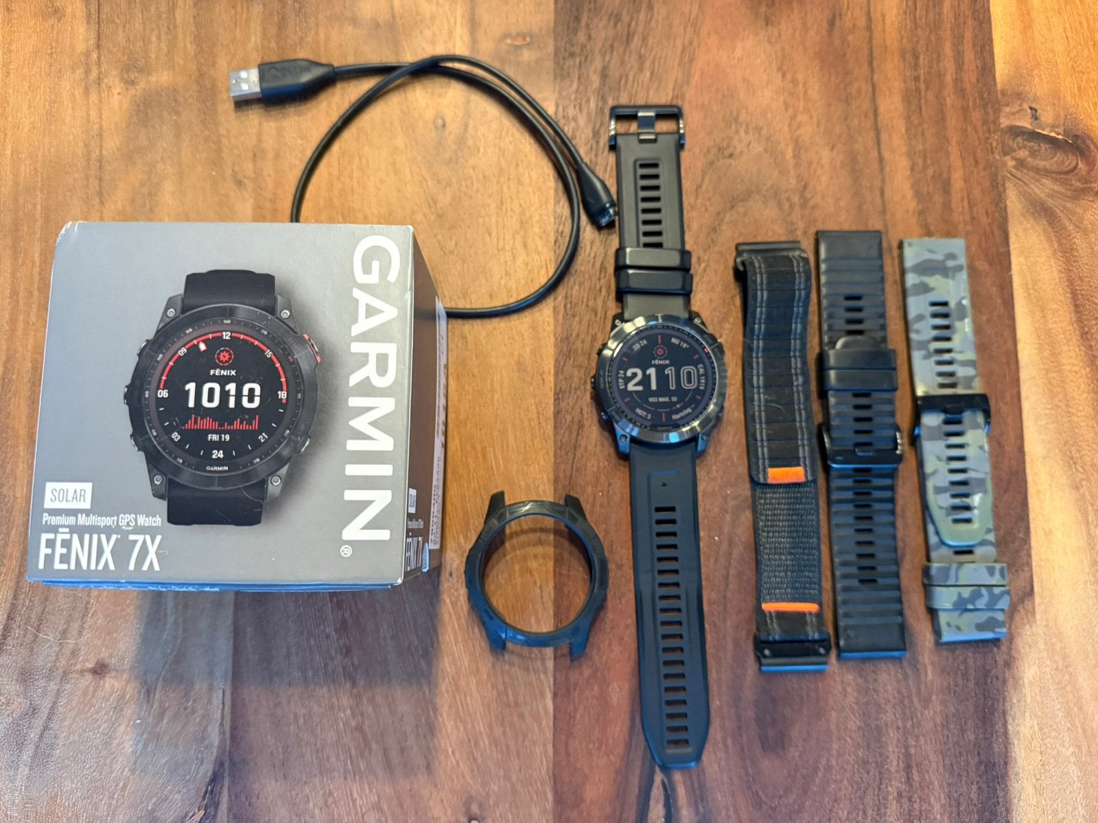 Garmin Fenix 7X Solar 51mm  garantie, Bijoux, Sacs & Beauté, Montres de sport, Étanche, Enlèvement ou Envoi, Comme neuf, Avancer d'un pas