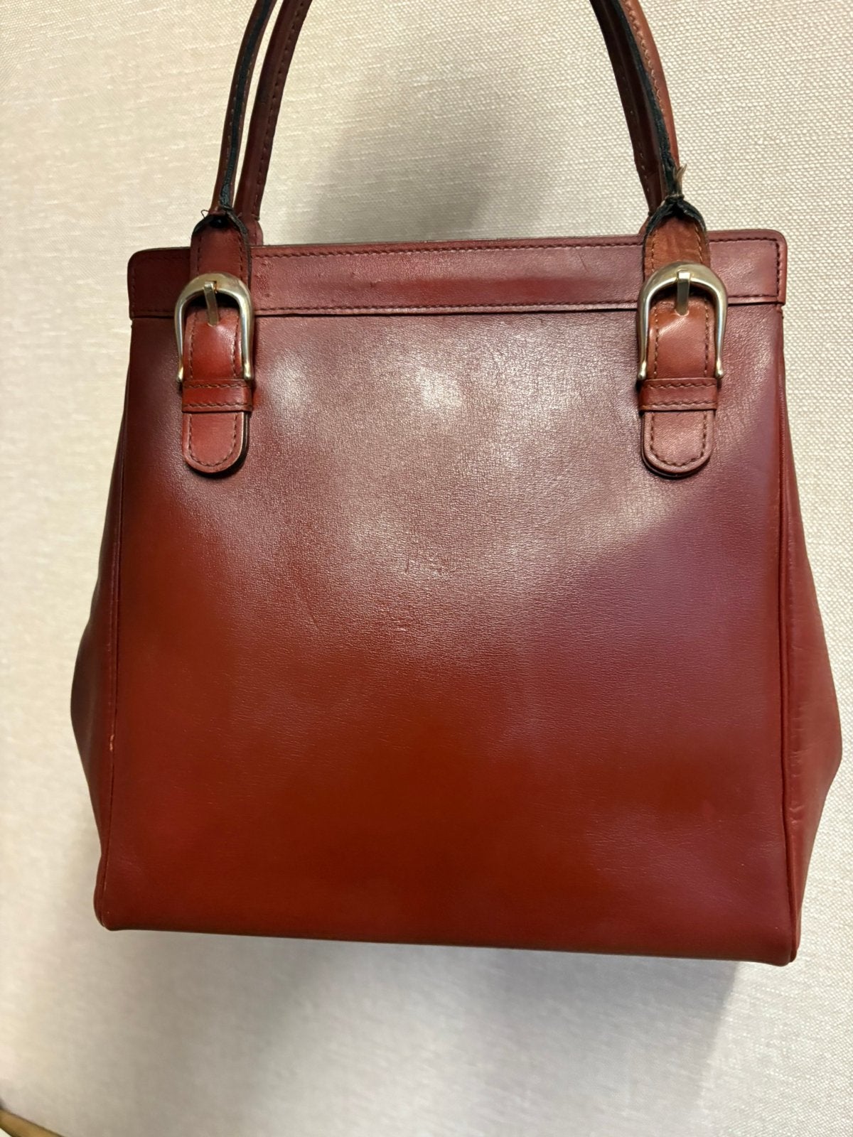 DELVAUX vintage zeldzame tophandle tas, Enlèvement ou Envoi, Comme neuf, Brun, Sac à main