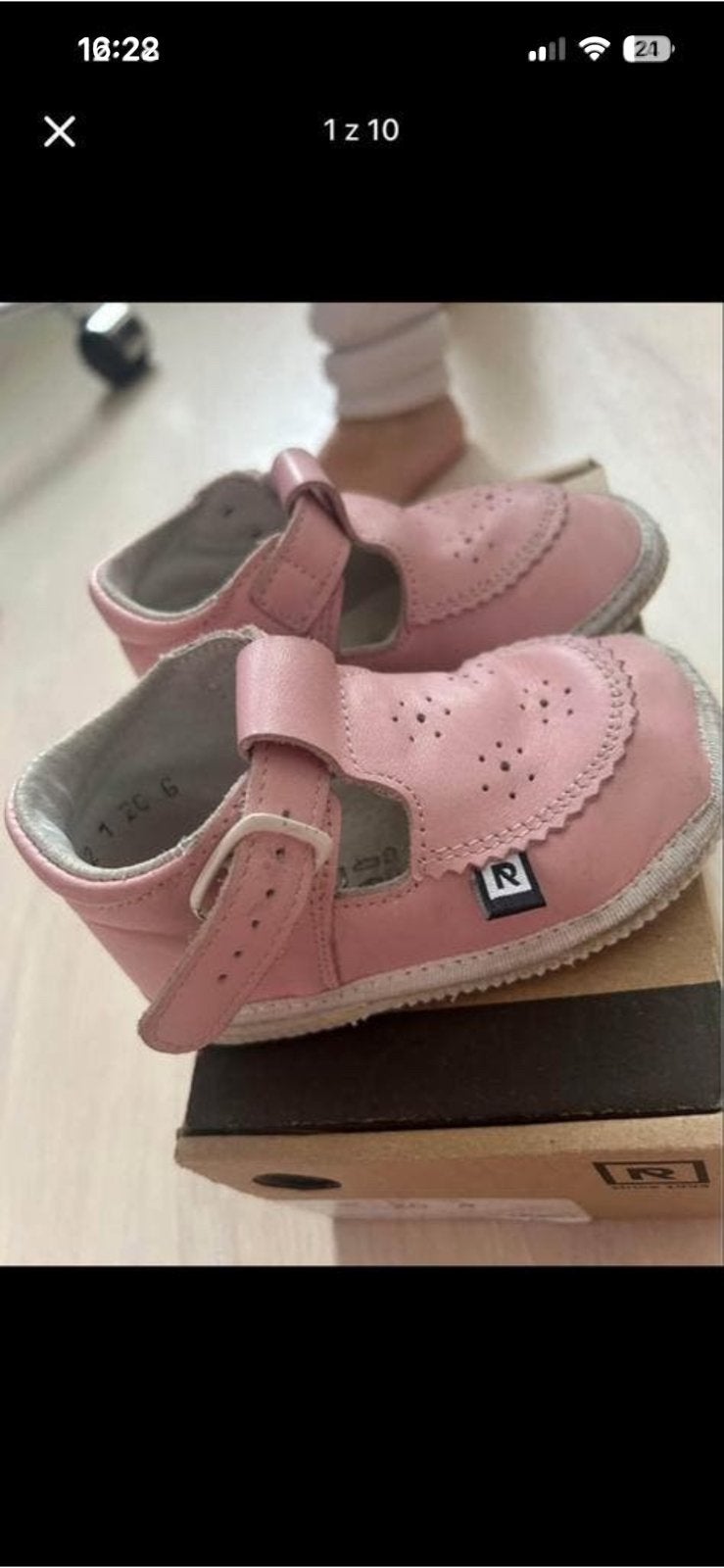Roze leren schoentjes maat 20, Kinderen en Baby's, Babykleding | Schoentjes en Sokjes, Ophalen of Verzenden, Zo goed als nieuw