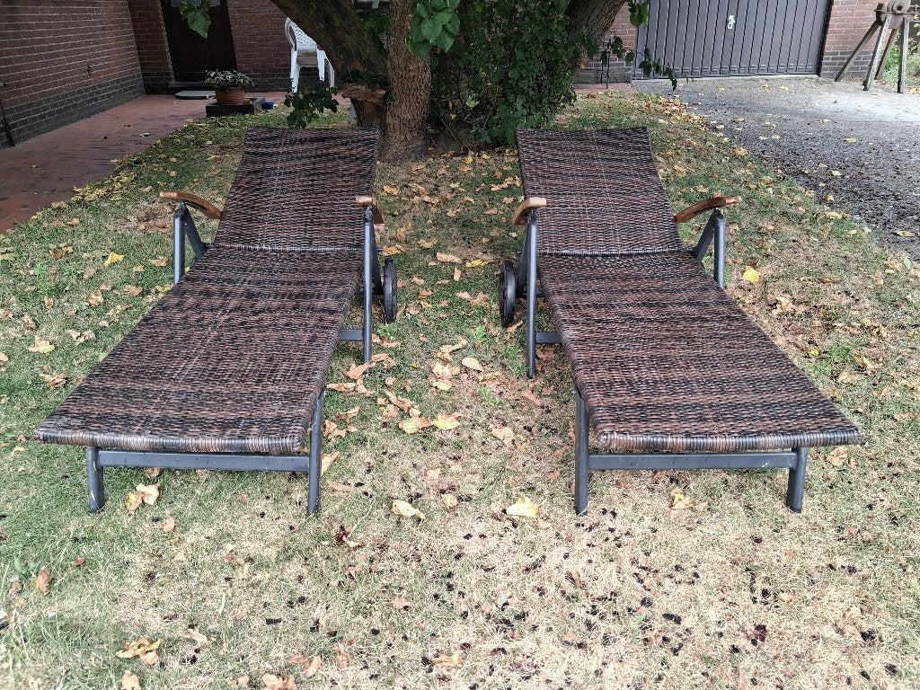 Ligstoelen, Ophalen, Zo goed als nieuw, Verrijdbaar