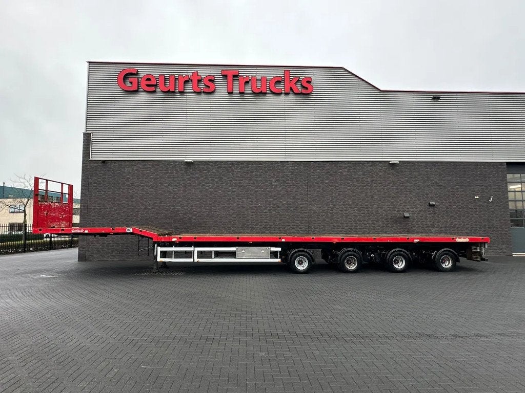 Nooteboom OVB-65-04V 48 METER UITSCHUIBARE LANGMATRIAAL, Auto's, Vrachtwagens, Aanhangers en Opleggers, Overige brandstoffen, Rood