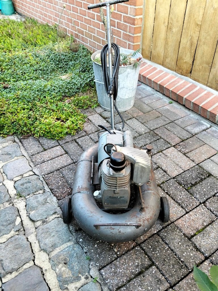 Vintage boeitankcompressor van Atlas Copco, Ophalen, Gebruikt, 6 tot 10 bar