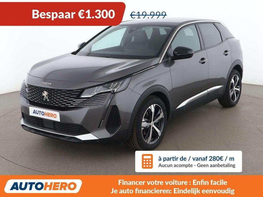 Peugeot 3008 1.5 Blue-HDi Allure, Argent ou Gris, Achat, Euro 6, Boîte manuelle