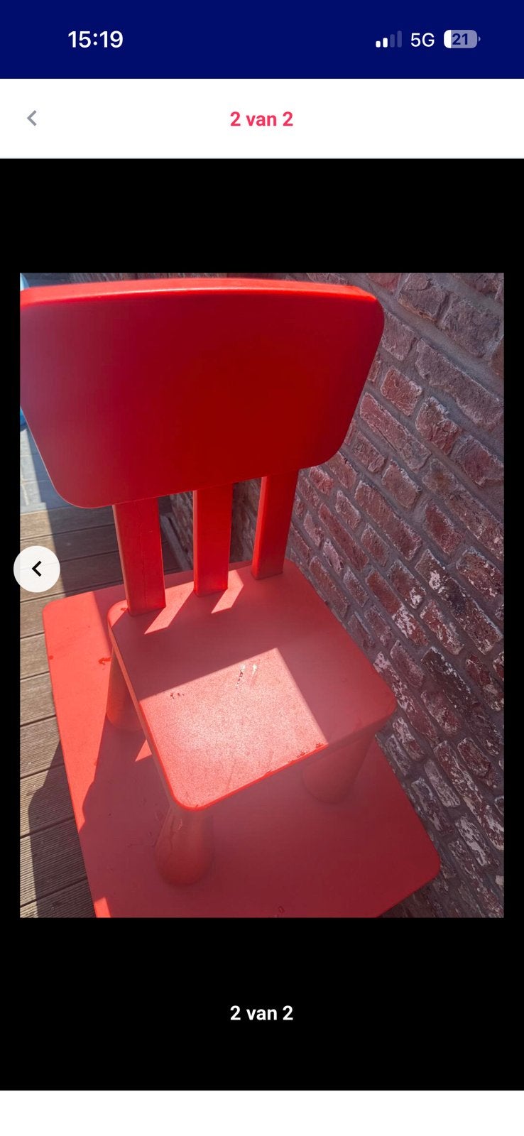 Kindertafel en stoel, Kinderen en Baby's, Ophalen, Gebruikt, Tafel(s) en Stoel(en)