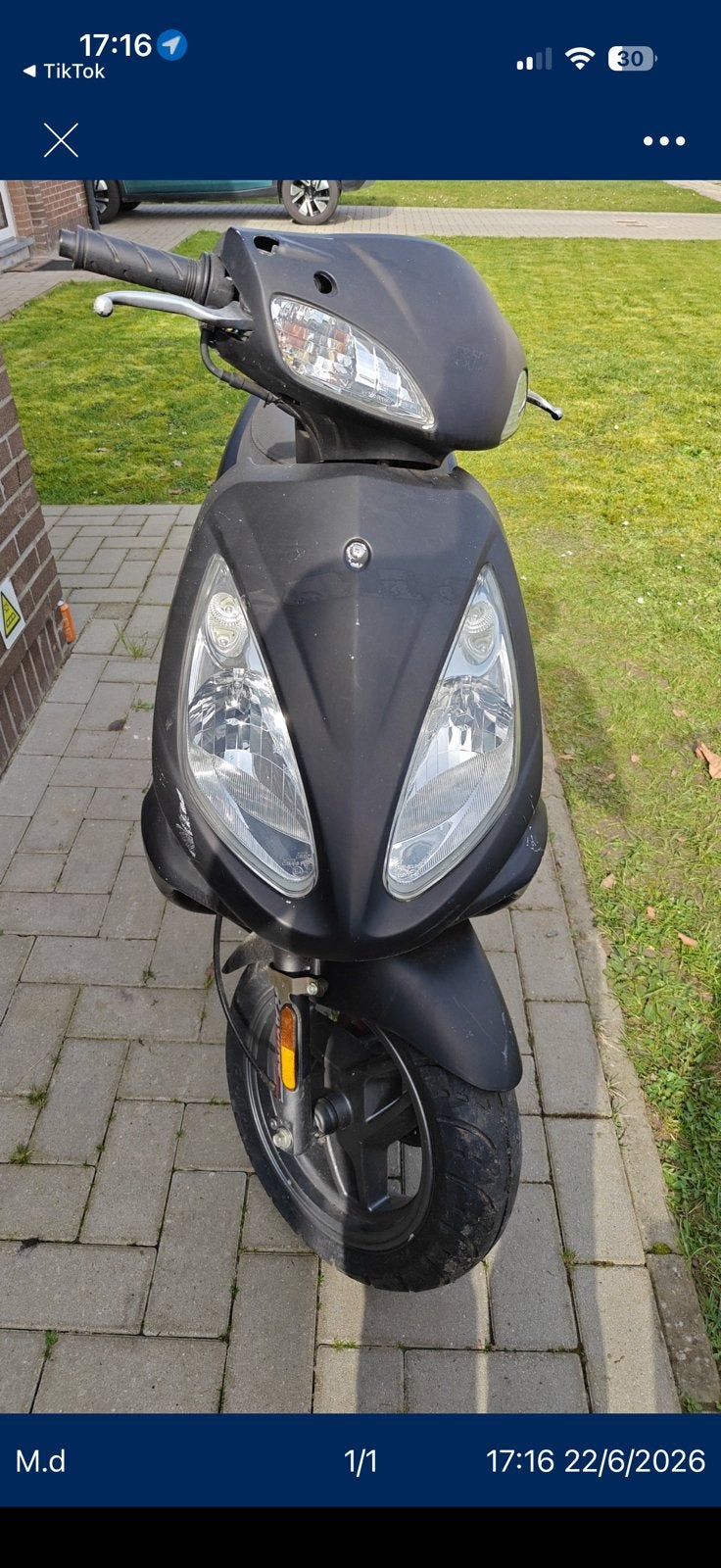 Scoorer / brommer gezocht met pap voor onder 260€, Ophalen, Zo goed als nieuw