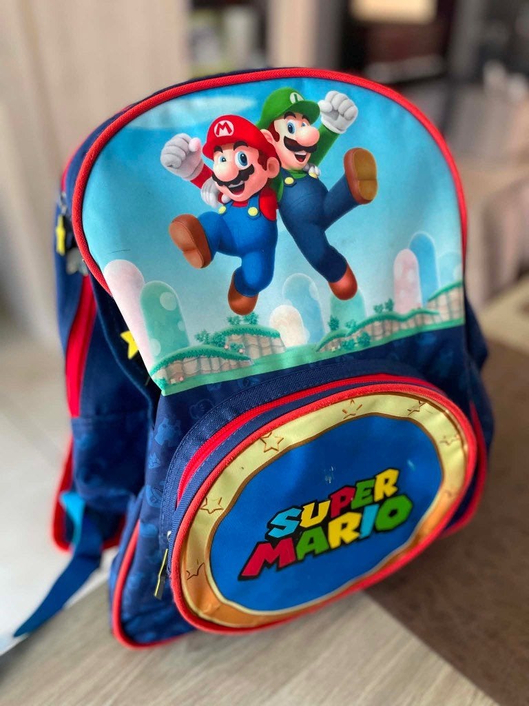 Rugzak Mario bross, Kinderen en Baby's, Speelgoed | Overig, Ophalen, Zo goed als nieuw