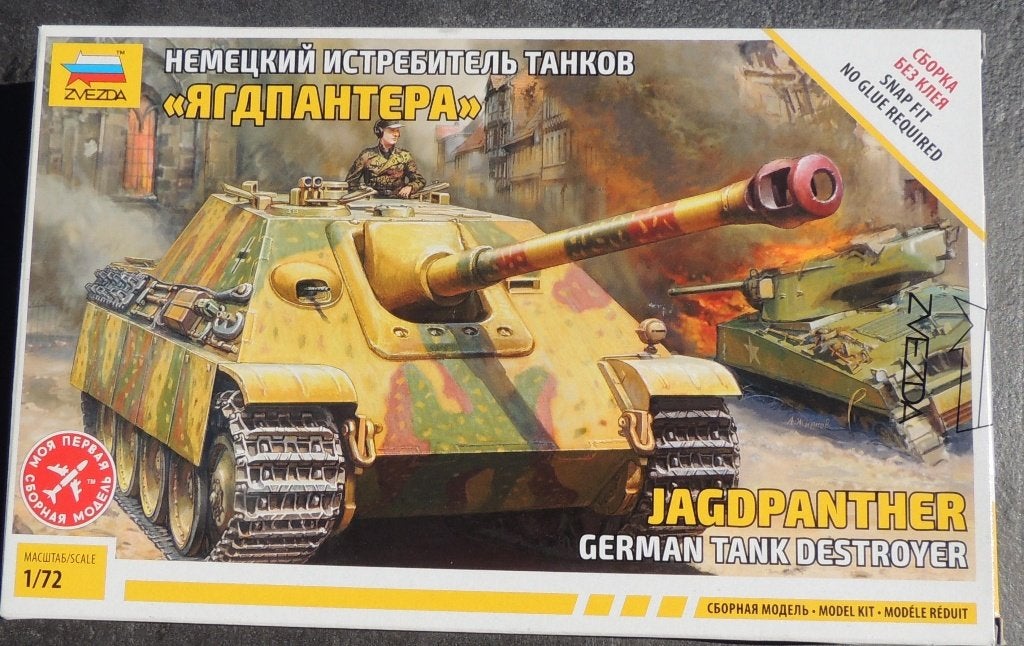 ZVEVDA Jagdpanther 1/72ième, neuf, Hobby en Vrije tijd, Verzenden, Nieuw, 1:50 of kleiner, Tank