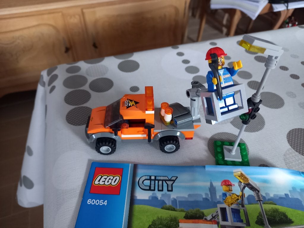 Lego 60054 Lantaarn reparatietruck, City, Lego, Ophalen of Verzenden, Zo goed als nieuw
