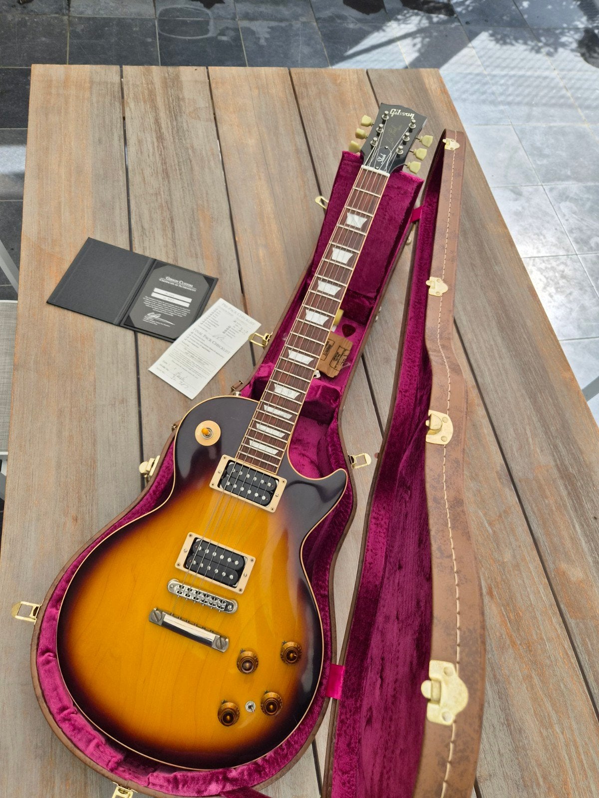 Gibson Les Paul Slash Custom Shop Piezo, Musique & Instruments, Instruments à corde | Guitares | Électriques, Enlèvement ou Envoi