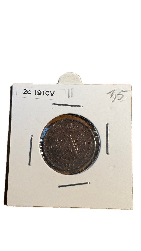 ALBERT I: 2 CENT 1910V (2), Postzegels en Munten, Munten | België, Ophalen of Verzenden