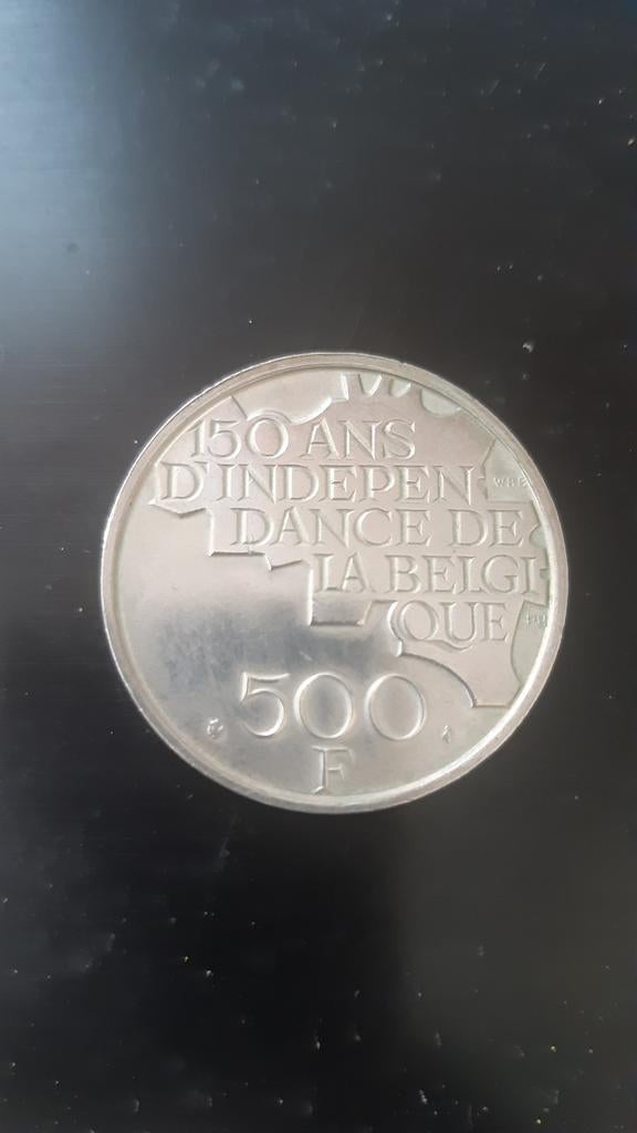 500 bfr munt, Postzegels en Munten, Ophalen of Verzenden, Zilver, Losse munt, Zilver