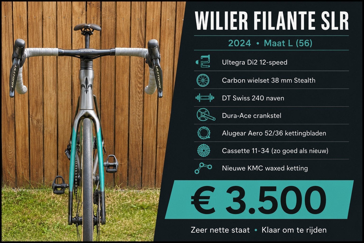 Réflex Wilier Filante, Comme neuf, Enlèvement, 53 à 57 cm, Hommes